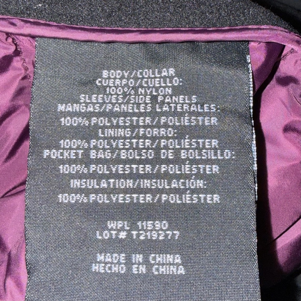 32 Degrees Heat Mixed Media Puffer Jacket Purple Small Outdoor Gorpcore Hiking - Picture 10 of 12
